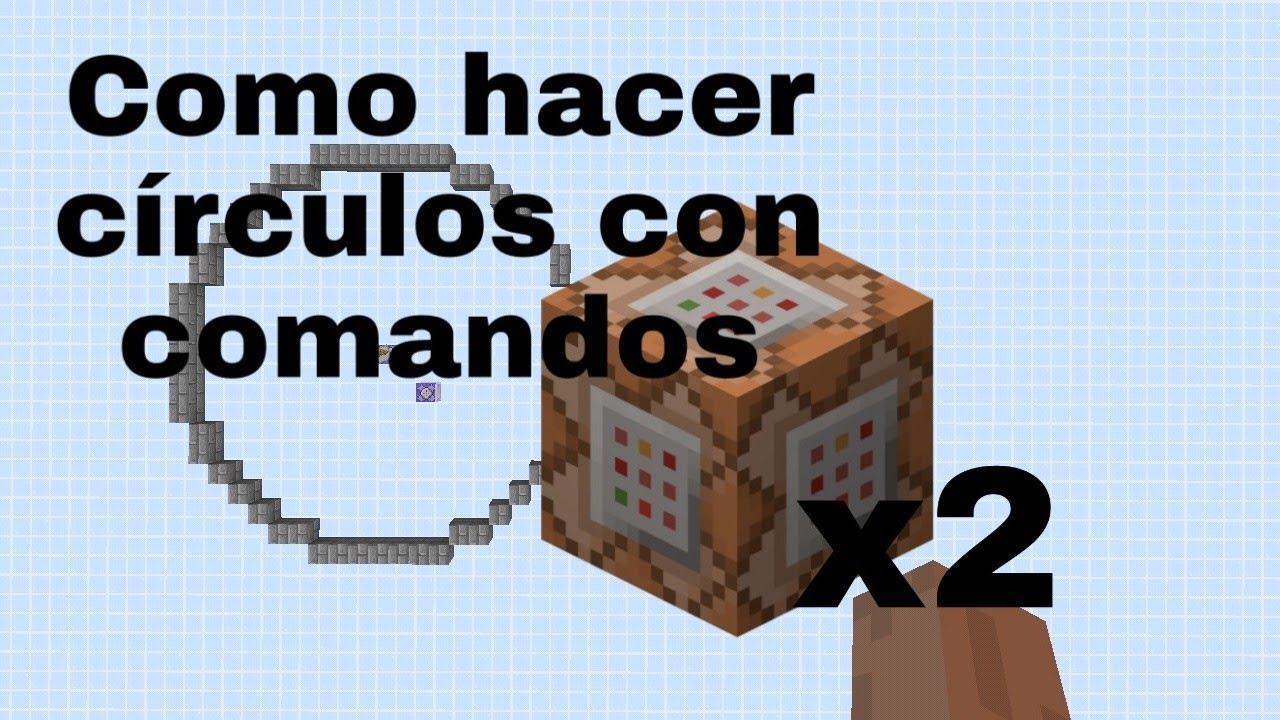 Como Hacer Circulos Con Comandos Minecraft Bedrock Youtube