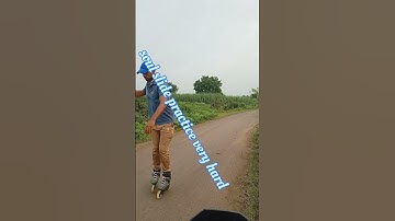Learning Soul Slide - Inline Skating #inlinedownhill #inlineskating😀 #rollerblading