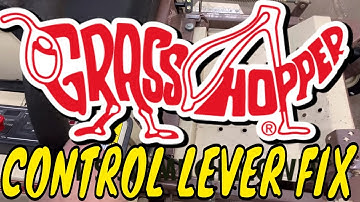 GRASSHOPPER ZERO TURN CONTROL LEVER SLACK FIX AND WTF IS THIS GUY CUTTING? IT SURE AINT GRASS!!