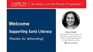 Supporting Early Literacy