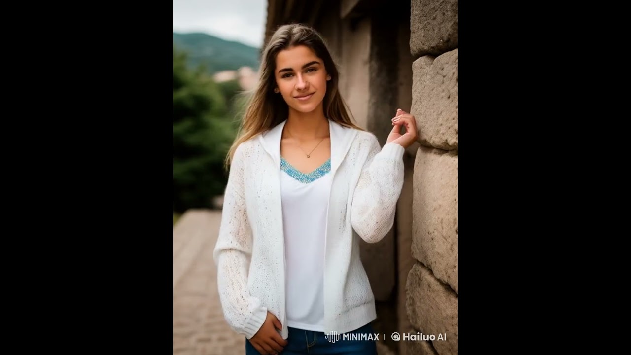 Occitan female teen model created in Hailuo AI