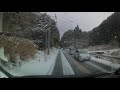 ショウケ峠　雪 アイスバーン　ノーマルタイヤで立往生 2021.1.7