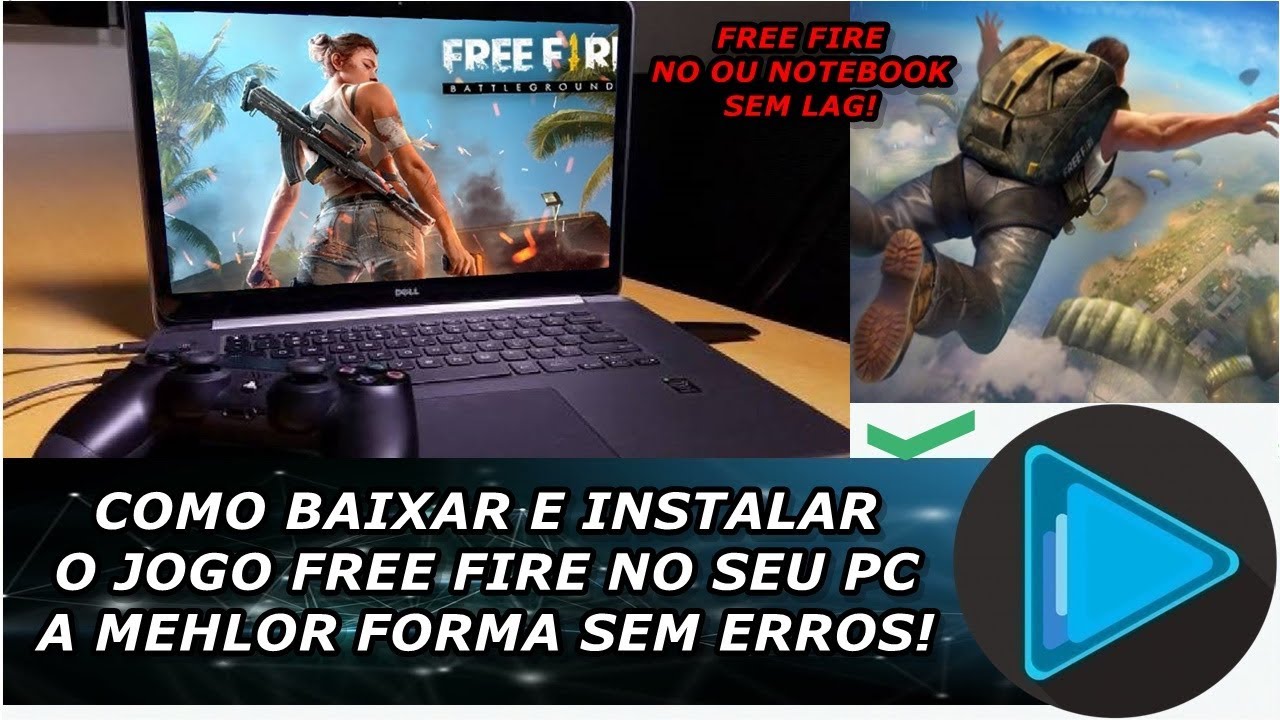 Como Baixar e Instalar o Jogo Free Fire em qualquer PC Sem Lags! e com  Todas as Teclas Configuradas! 