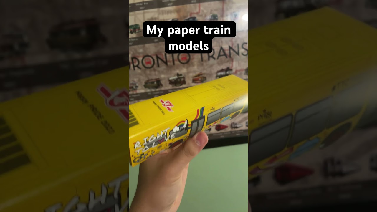 My collection of paper train models 
