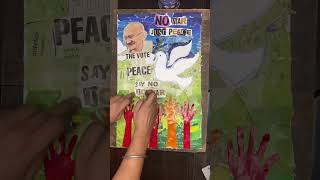 International Peace Day Poster / Collage Making / Peace Day Easy drawing screenshot 5