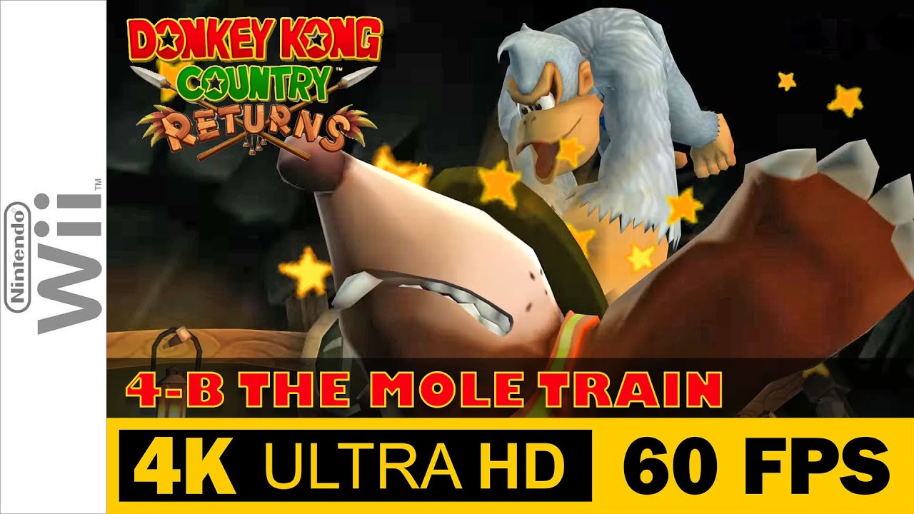 4-B THE MOLE TRAIN - SUPER GUIDE | Donkey Kong Country Returns ...