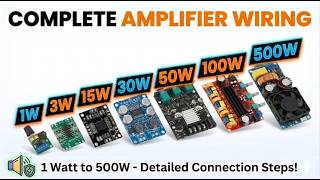 All Amplifier Connections in One Video | 1W–500W