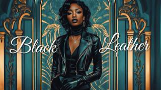 Black Leather Elegance In Black