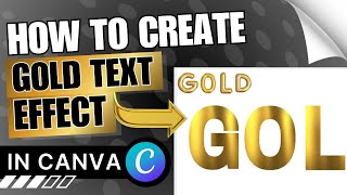 How to Create Gold Text Effect in Canva | Easy Way ✅