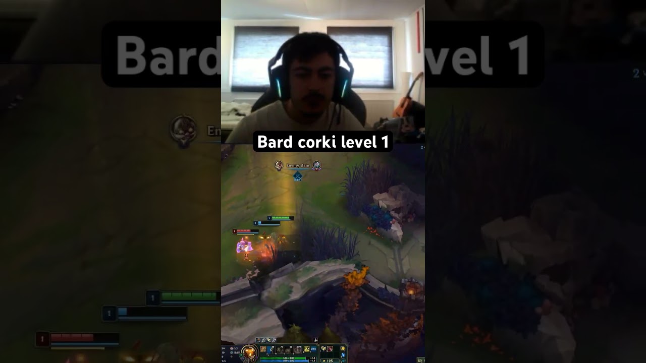 Bard corki level 1 fight - League Of Legends 
