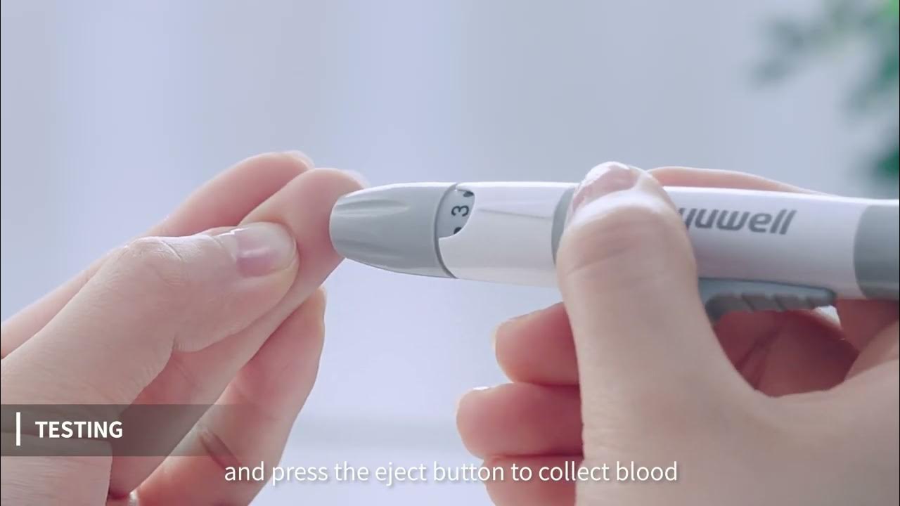 Operation Guidance of Yuwell Blood Glucose Meter 582 YouTube