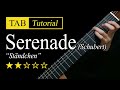 Schubert serenade  guitar lesson  tab