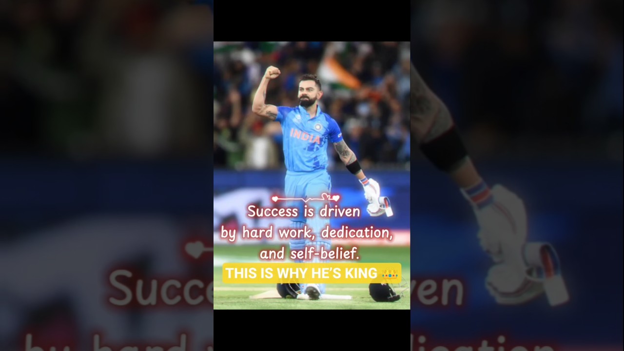 Virat Kohli Attitude 💯 | Hard Work & Self Belief # King Kohli Mindset 👑