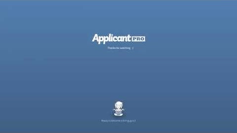 Welcome to ApplicantPro