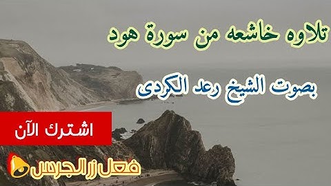 تلاوة هادئه تريح النفس ما تيسر من (سورة هود) بصوت الشيخ رعد الكردى