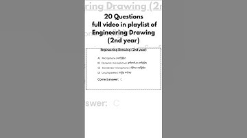 Part - 06, 2nd year, Engineering Drawing, ITI CBT EXAM important Questions, @Itielectrician12