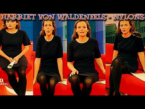 Harriet von Waldenfels HD Nylons Pantyhose nearly Upskirt Collant Pantyhose Strumpfhose on ZDF