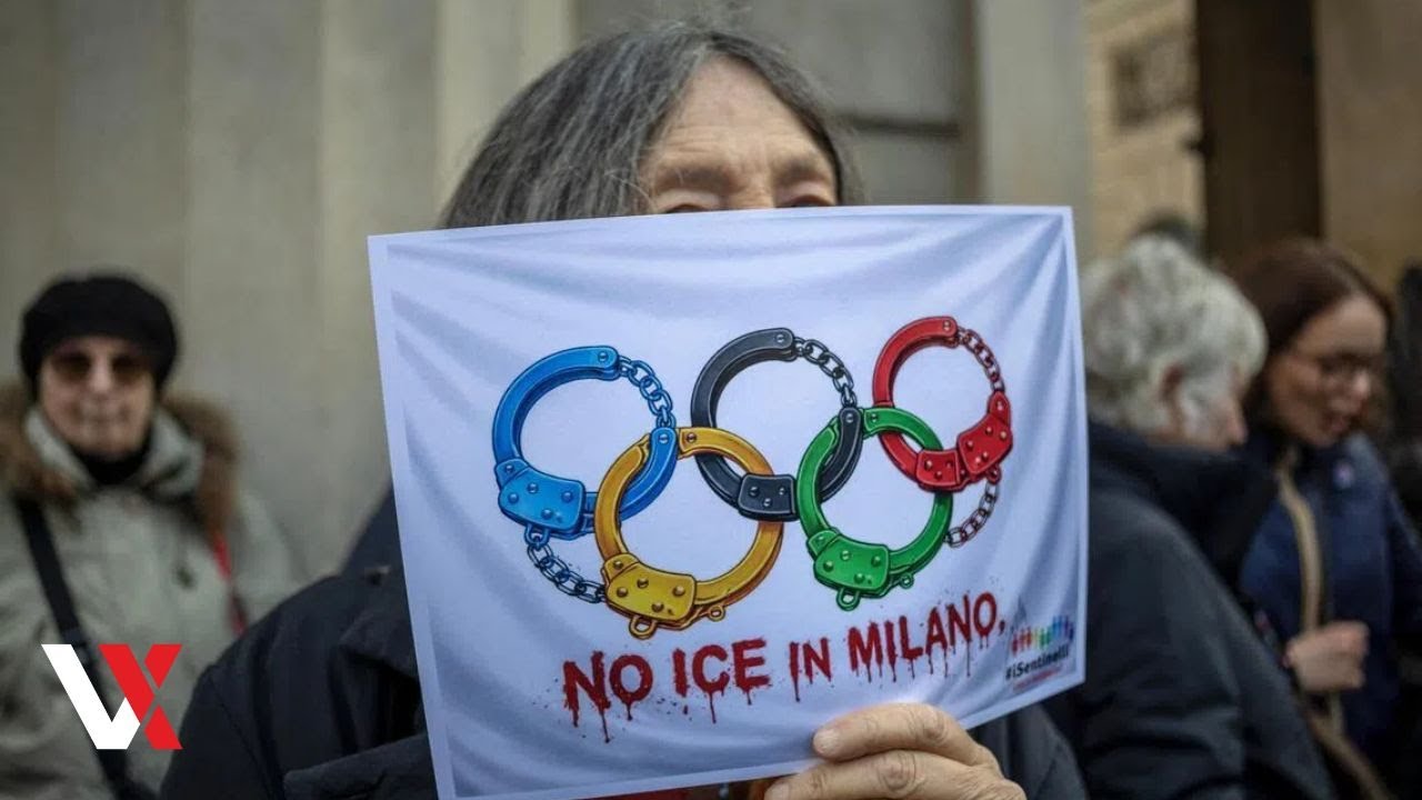 Protests In Milan Over US ICE Role In Cortina Winter Olympics Security | VERTEX