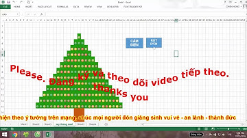 Hướng dẫn làm cây thông noel trong Excel