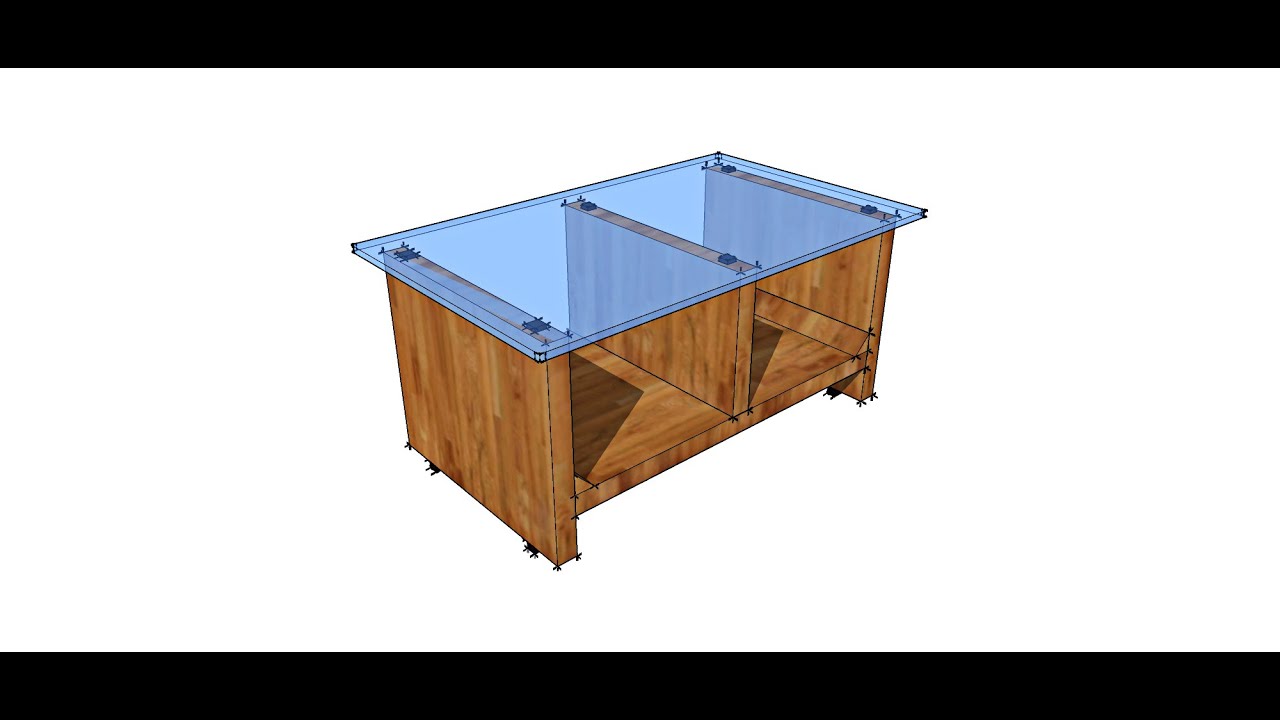 Sketchup tutorial 2 - 3D COFFEE TABLE - YouTube