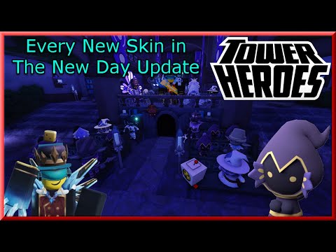 Showcasing Every New Skin + MAKO HERO in the New Day Part 1 Update - Tower Heroes
