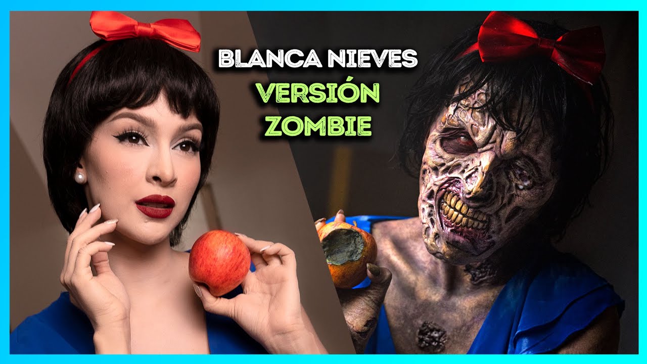 Me convierten en BLANCA NIEVES ZOMBIE 😱 Maquillaje FX