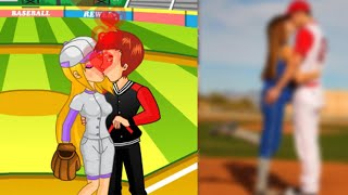 Baseball Kissing Game online screenshot 3