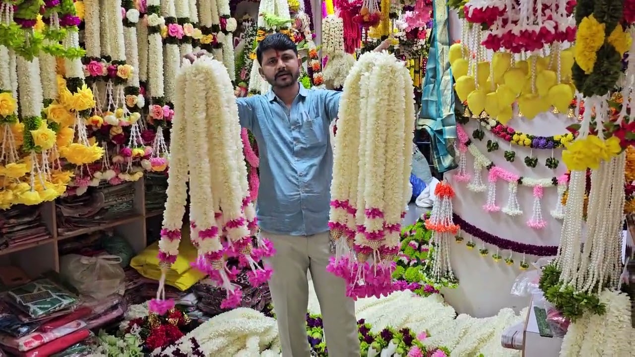 Chickpet Bangalore wholesale Artificial flowers cheapest price Home Decoration Event items pmflowers