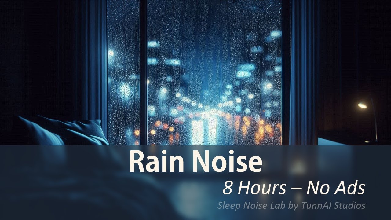Pure  Rain Sound  for Sleep | 8 Hours | Black Screen | No Interruptions