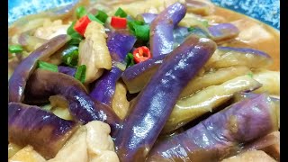 茄子雞柳  Braised chicken with eggplant