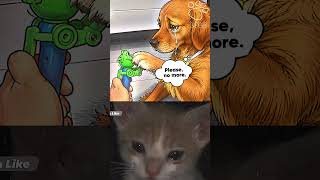 The dog's sad eyes changed everything 😥#cat #dog #animals #sad #shorts
