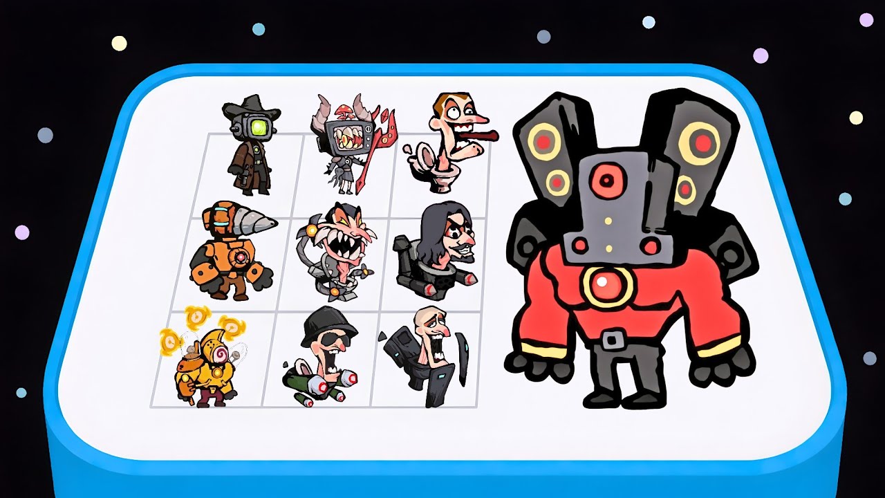 MONSTER WAR: SURVIVOR FIGHT - Cameraman Skibidi Toilet Merge Battle Gameplay