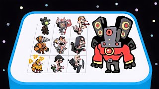 MONSTER WAR: SURVIVOR FIGHT - Cameraman Skibidi Toilet Merge Battle Gameplay screenshot 1