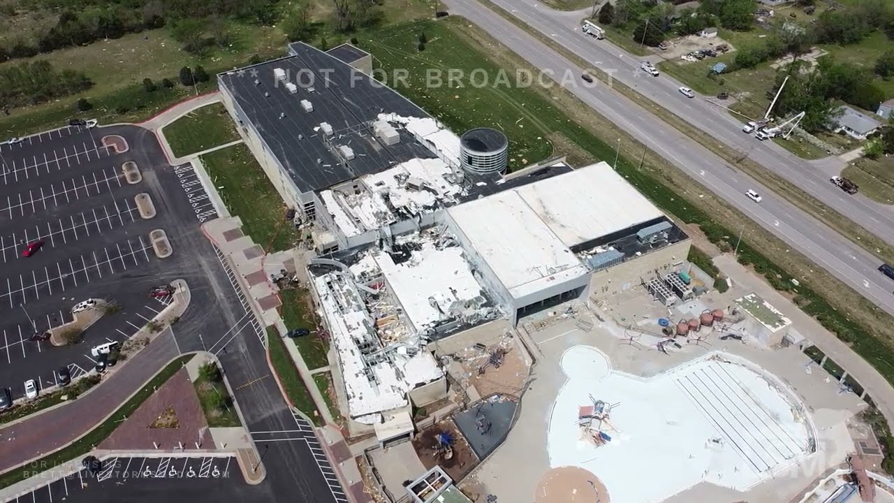 05-08-2022 Andover, KS - Tornado + Damage Cleanup Stock Footage