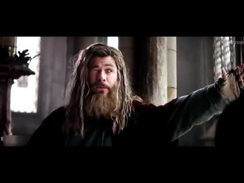 Thor gets mjolnir in asgard 2013 avengers endgame scene.