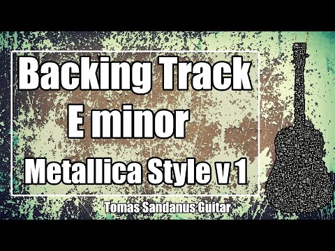 Nothing Else Matters Solo Backing Track in E minor - Em - Metallica Style Guitar Jam Backtrack - v1