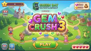 Gem Crush Match 3 gameplay screenshot 1