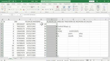 EXCEL: Clase 5, Calcular EDAD,  Cómo Excel maneja las horas.