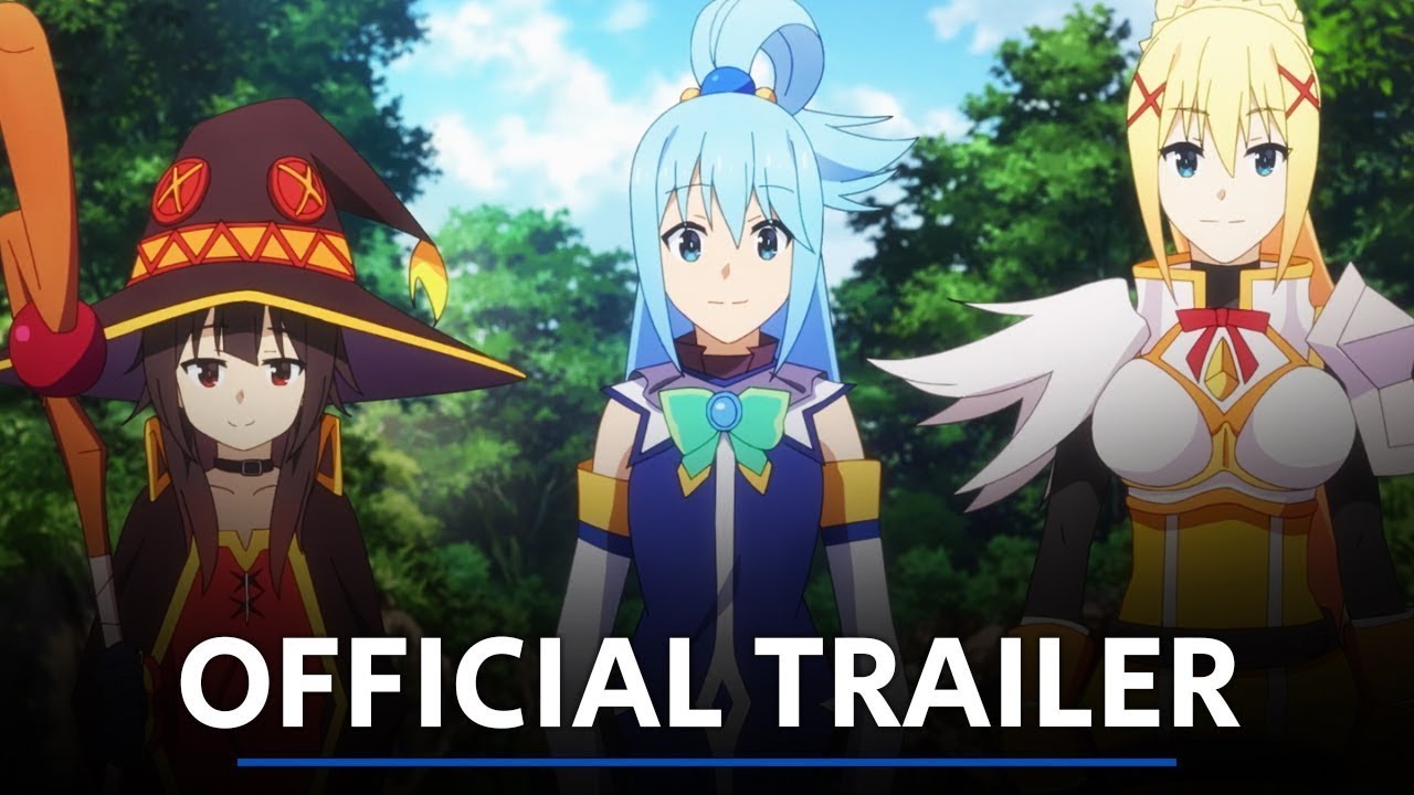 KONOSUBA Anime Film Prepares for the Big Screen in New Trailer