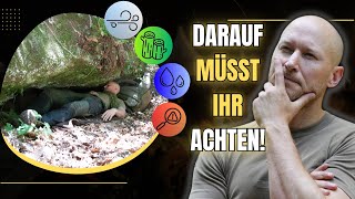 Der Perfekte Lagerplatz - worauf muss man achten? | Kurzanleitung | #bushcraft #survival