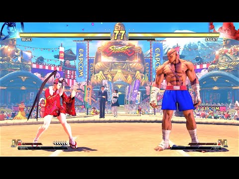 Ibuki vs Sagat (Hardest AI) - Street Fighter V