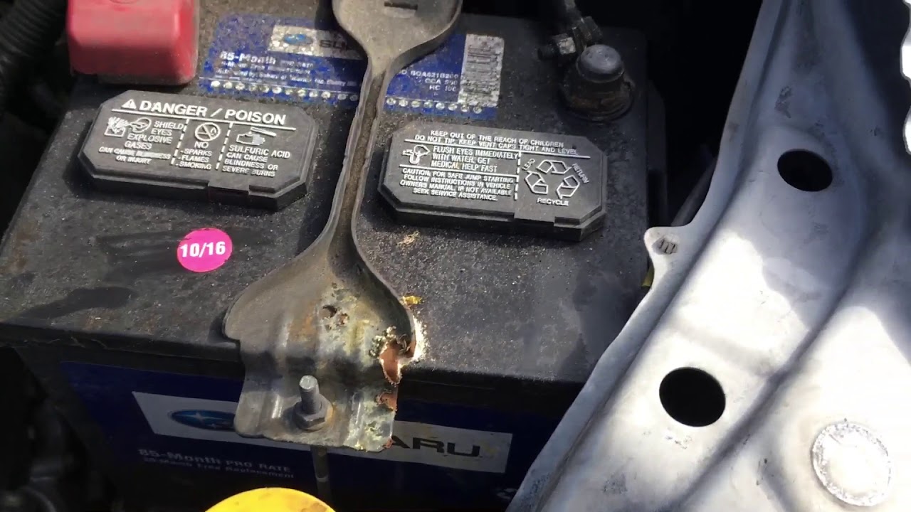 How to replace a car battery 2013 Subaru Tribeca YouTube