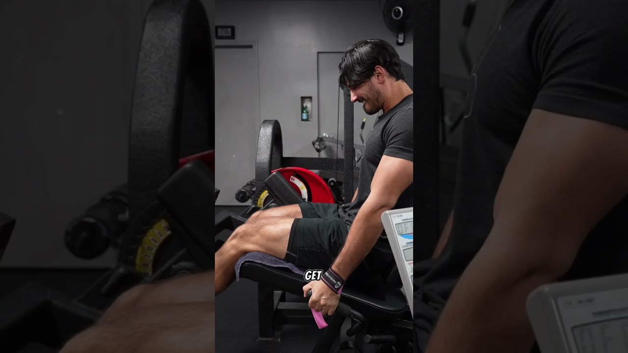 Using straps for leg extensions