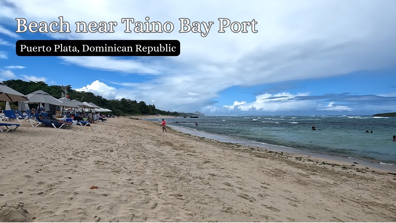 Dominican Republic - Long Beach, the closest beach to the Taino Bay Cruise Port in Puerto Plata.