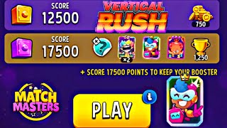 solo challenge vertical rush supper sized  perfect heist score 17500  match masters. screenshot 4