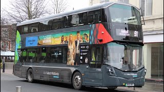 [H1006 - BX21 DCF] | NXWM Wright StreetDeck Hydroliner | 51 to Walsall