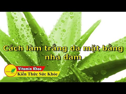 Cách làm trắng da mặt bằng nha đam