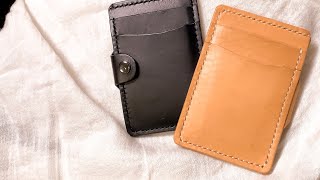 Making A Vertical Card Wallet (Free Pdf Pattern) / Leather Craft - Youtube