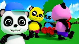 ring a roses bao panda kindergarten video for toddlers song for babies by kids tv