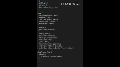 Animation HTML & CSS | #loading #folding #short #html #animation #css #shortvideo #shorts #webpage